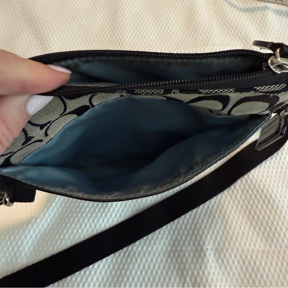 Coach Black and Gray Signature Bag - Picture 6 of 6